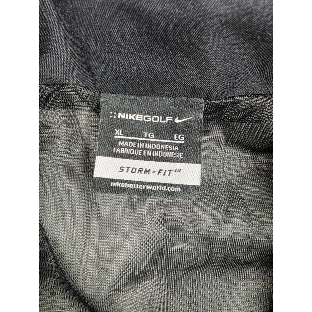 Nike Golf Storm-Fit Jacket Mens XL Black Full Zip Windbreaker Rain Coat 416278